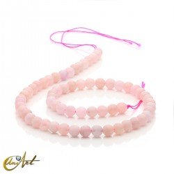 6 mm Pink morganite roud beads