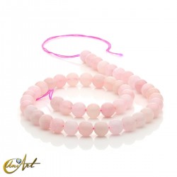 8 mm Pink morganite roud beads