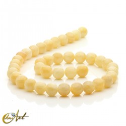 10 mm Yellow calcite round beads