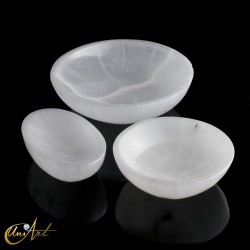Natural White Selenite Bowls