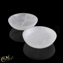 Natural White Selenite Bowls - 15 cm