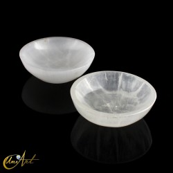 Natural White Selenite Bowls - 12 cm