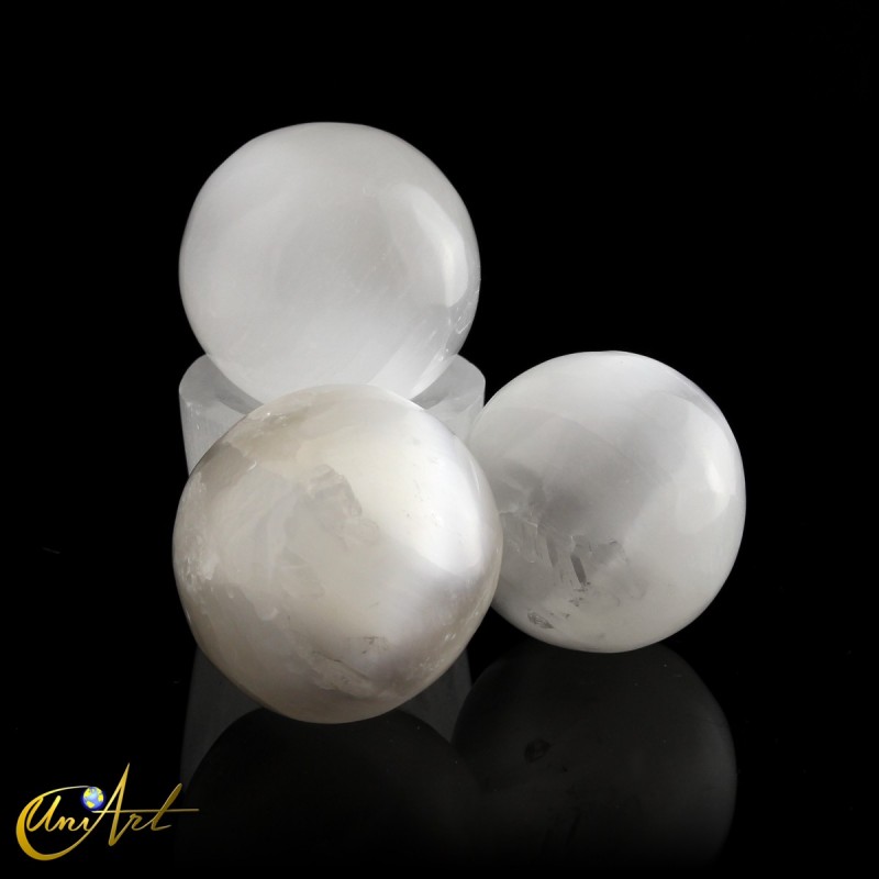 Esfera de Selenita Blanca - 4 cm