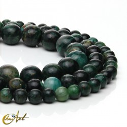 Natural emerald round beads