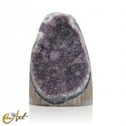 Amethyst Druze with Crystal Flowers