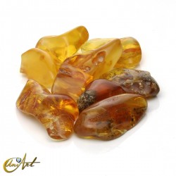 Baltic sea amber tumbled stones, 25 grams