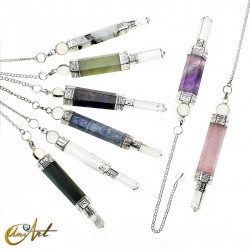 Pack of 8 healing wand pendulums