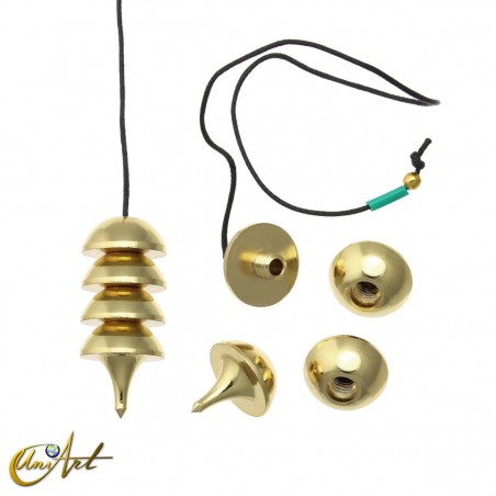 Péndulo Osiris en metal desenroscable con cordón
