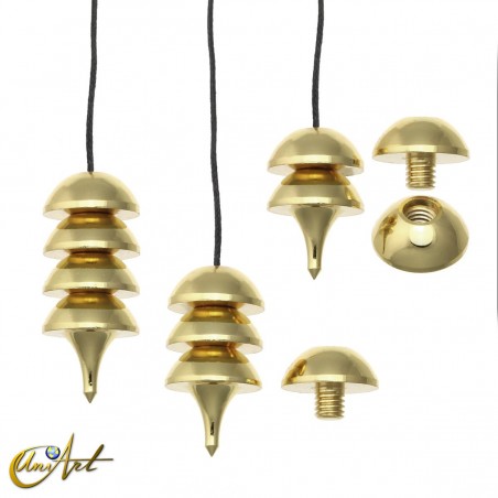 Osiris metal pendulum, screwable with cord