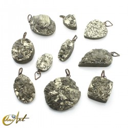 Pack of 10 Pyrite Pendants