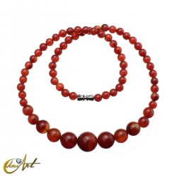 Classic Necklace with Carnelian