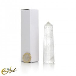 Eight-Sided Crystal Quartz Point and box