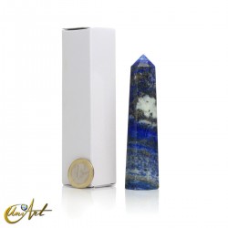 Natural Lapis Lazuli, Eight-Sided Point and box