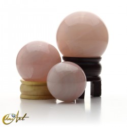 Rose quartz spheres - various sizes