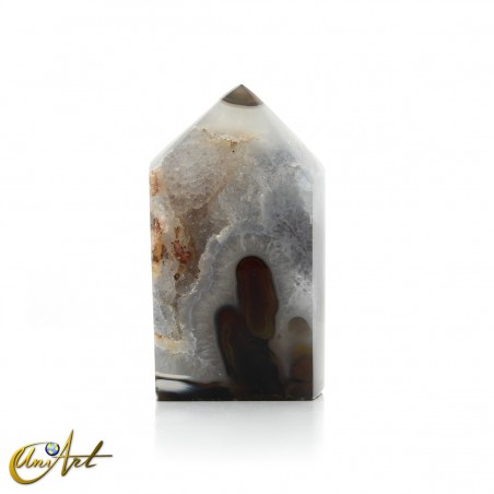 Punta de Ágata Natural Cristalizada