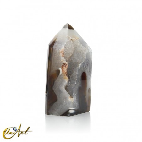 Punta de Ágata Natural Cristalizada