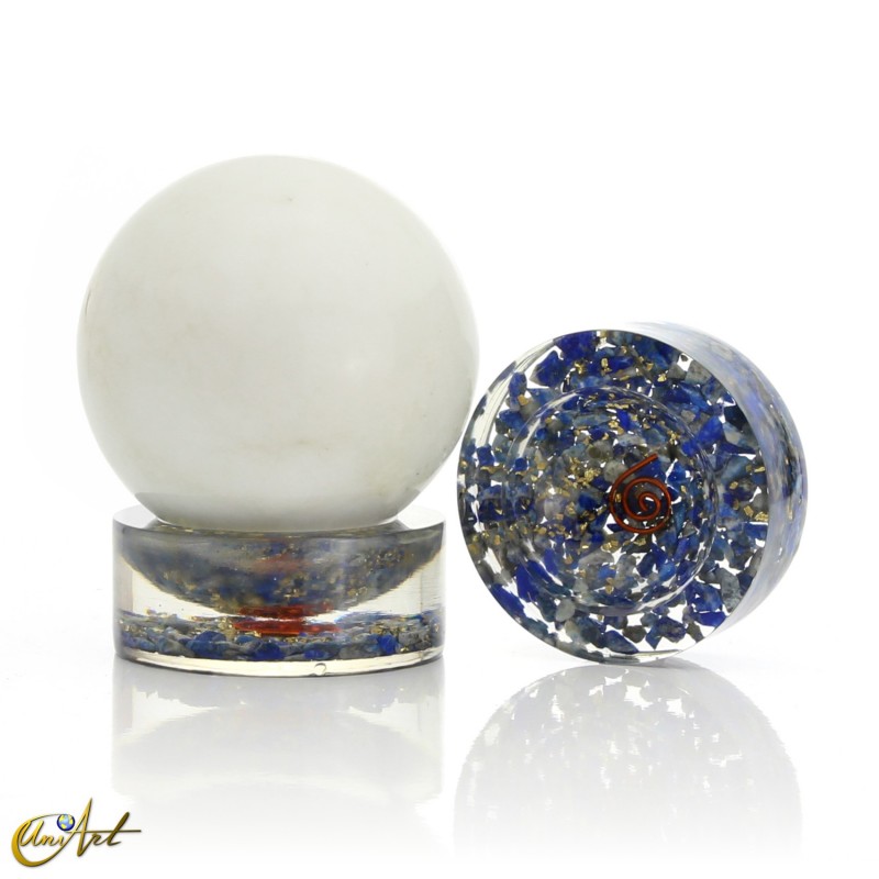 Orgonite sphere base - Lapis Lazuli