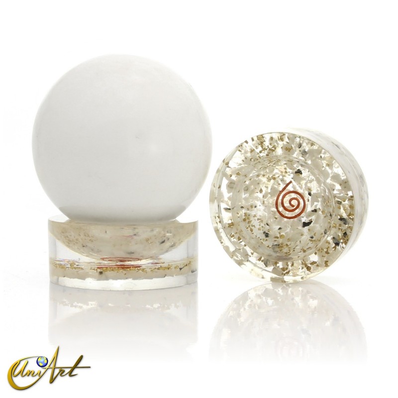 Orgonite sphere base - Moonstone