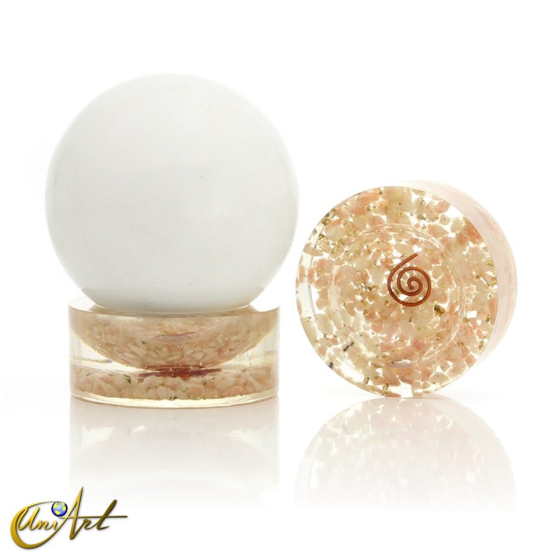 Orgonite sphere base - Sunstone