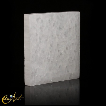 Selenite Plate, 10 cm - square