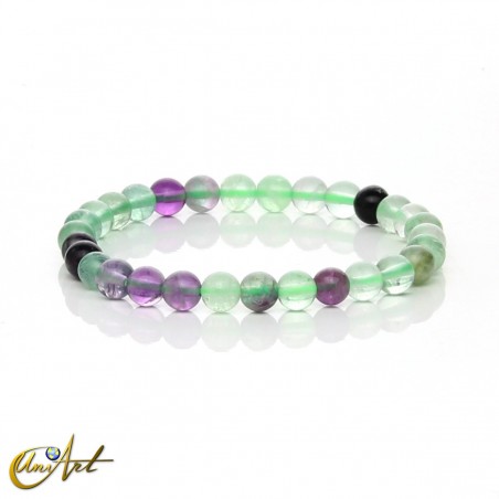 Fluorite Bracelet (Elastic) - 6 mm green
