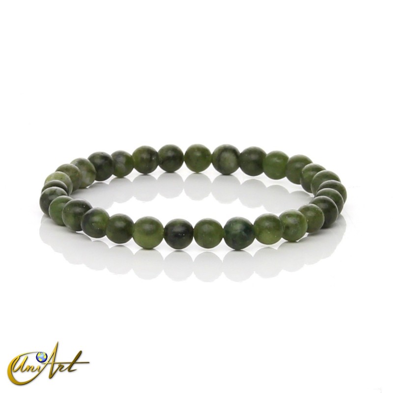 Green Jade Bracelet (Elastic) – 6 mm