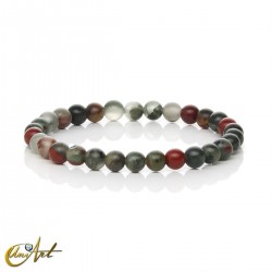 Pulsera de heliotropo, 6 mm