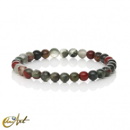 Pulsera de heliotropo, 6 mm