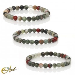 Pulsera de heliotropo, 6 mm