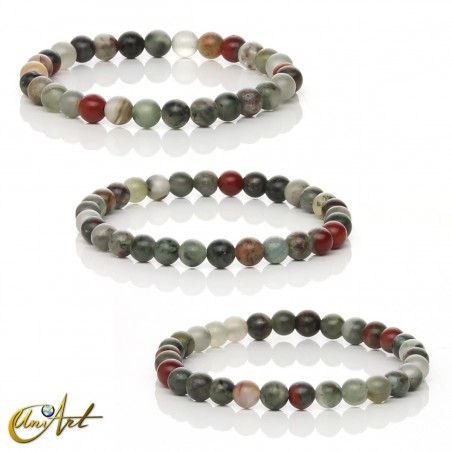 Pulsera de heliotropo, 6 mm