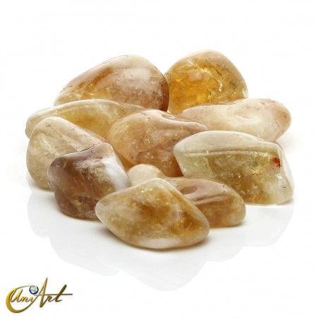Citrine  tumbled stones, 200 grams
