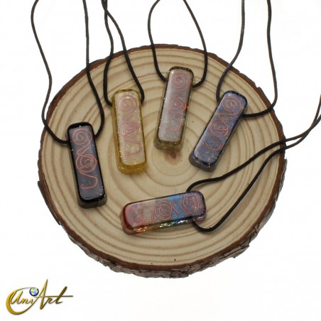 Colgante de orgonita rectangular sin engarce de metal