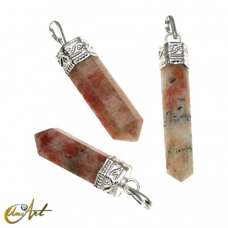 Colgante punta de piedra sol