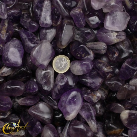 Amethyst tumbled stones