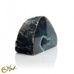 Green dyed agate - geode