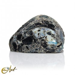 Green dyed agate - geode