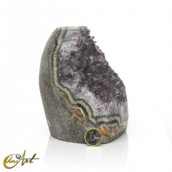 Uruguay amethyst, pale greyish shade
