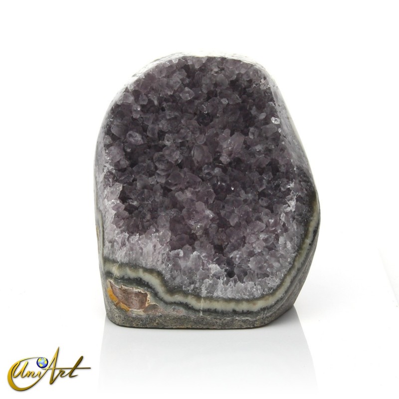 Uruguay amethyst, pale greyish shade