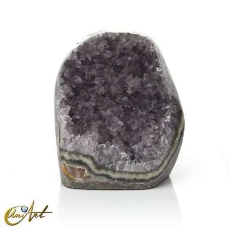 Uruguay amethyst, pale greyish shade