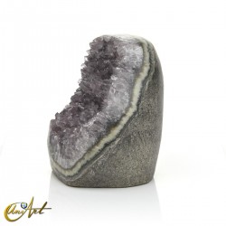 Uruguay amethyst, pale greyish shade