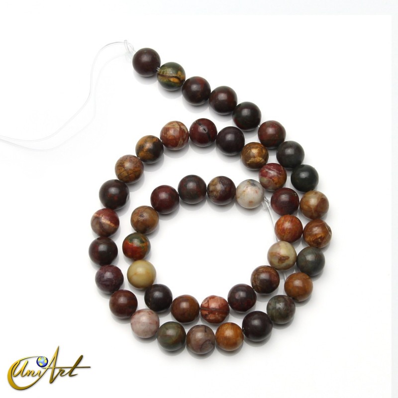 Cuentas de jaspe creek, 8 mm