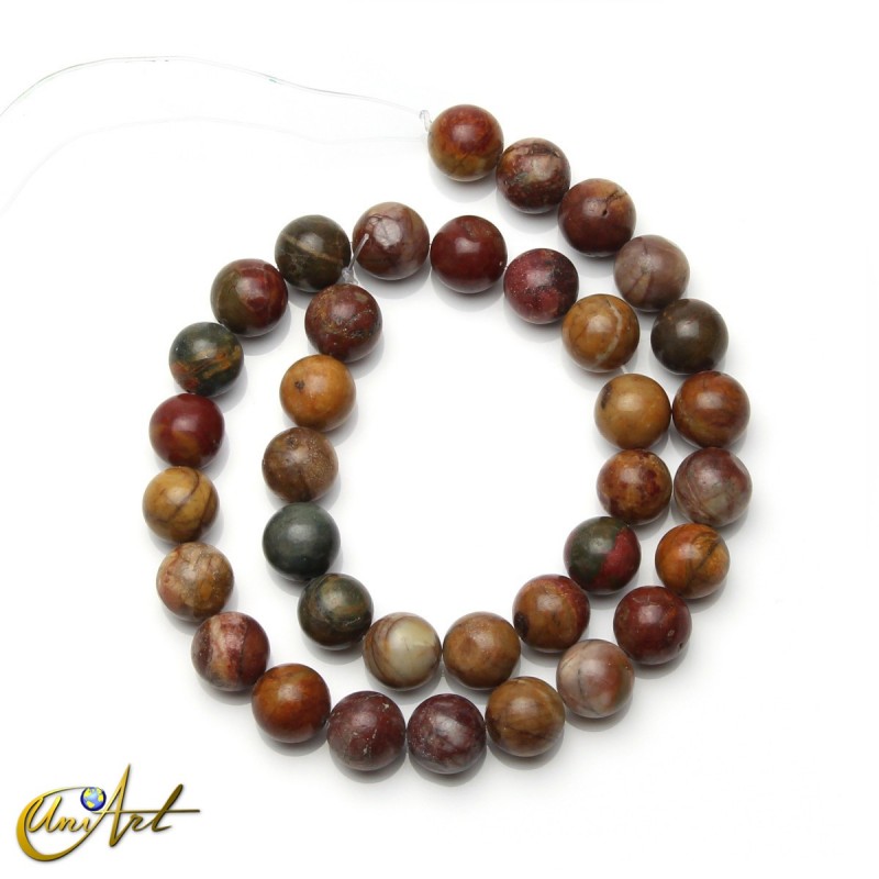 Cuentas de jaspe creek, 10 mm