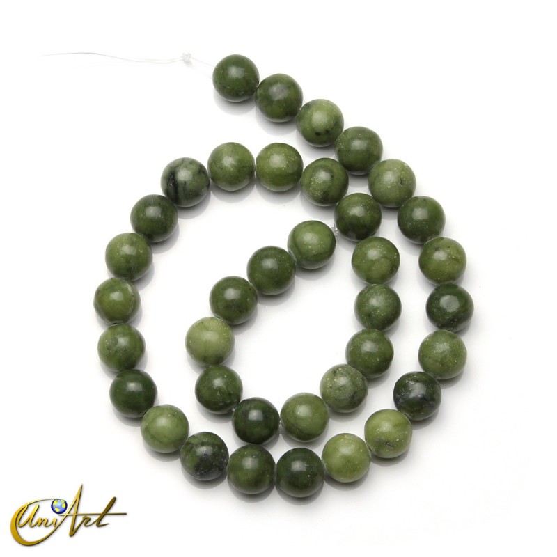 Cuentas de Jade chino (nefrita), 10 mm