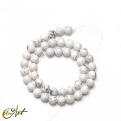 8 mm Howlite round beads