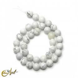10 mm Howlite round beads