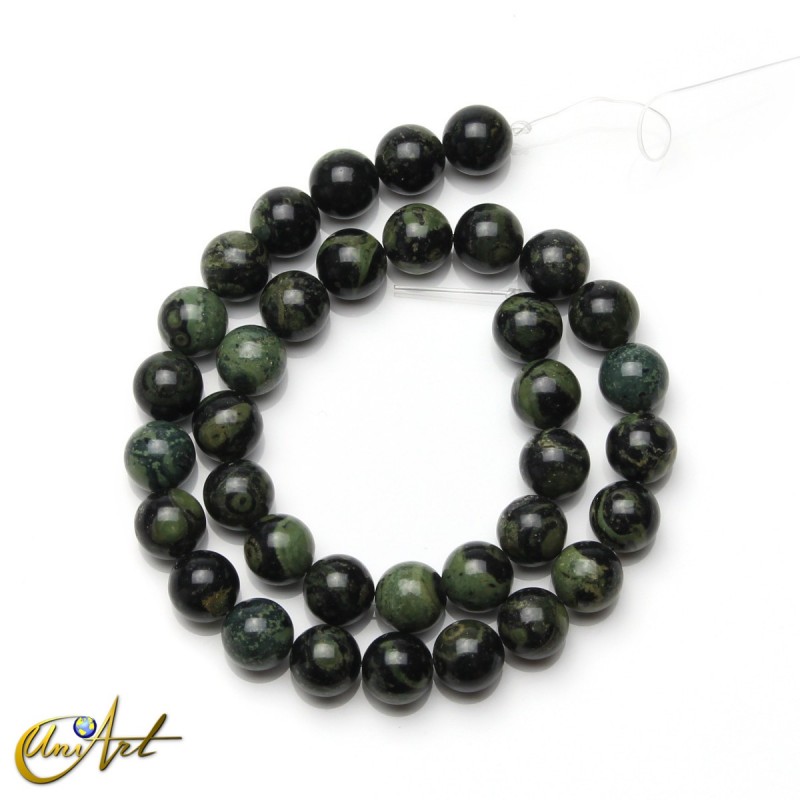 Jaspe kambaba, cuentas redondas de 10 mm