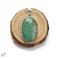 Azurita en plata de ley, colgantes ovalados - modelo 2