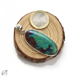 Azurita en plata de ley, colgantes ovalados - modelo 4