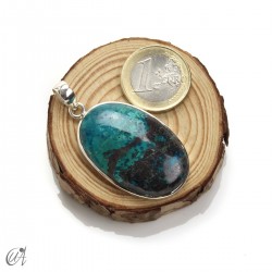 Azurita en plata de ley, colgantes ovalados - modelo 5