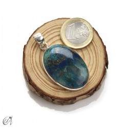 Azurita en plata de ley, colgantes ovalados - modelo 6